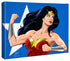 the iconic Wonder Woman comes to life in a vibrant burst of color and power.