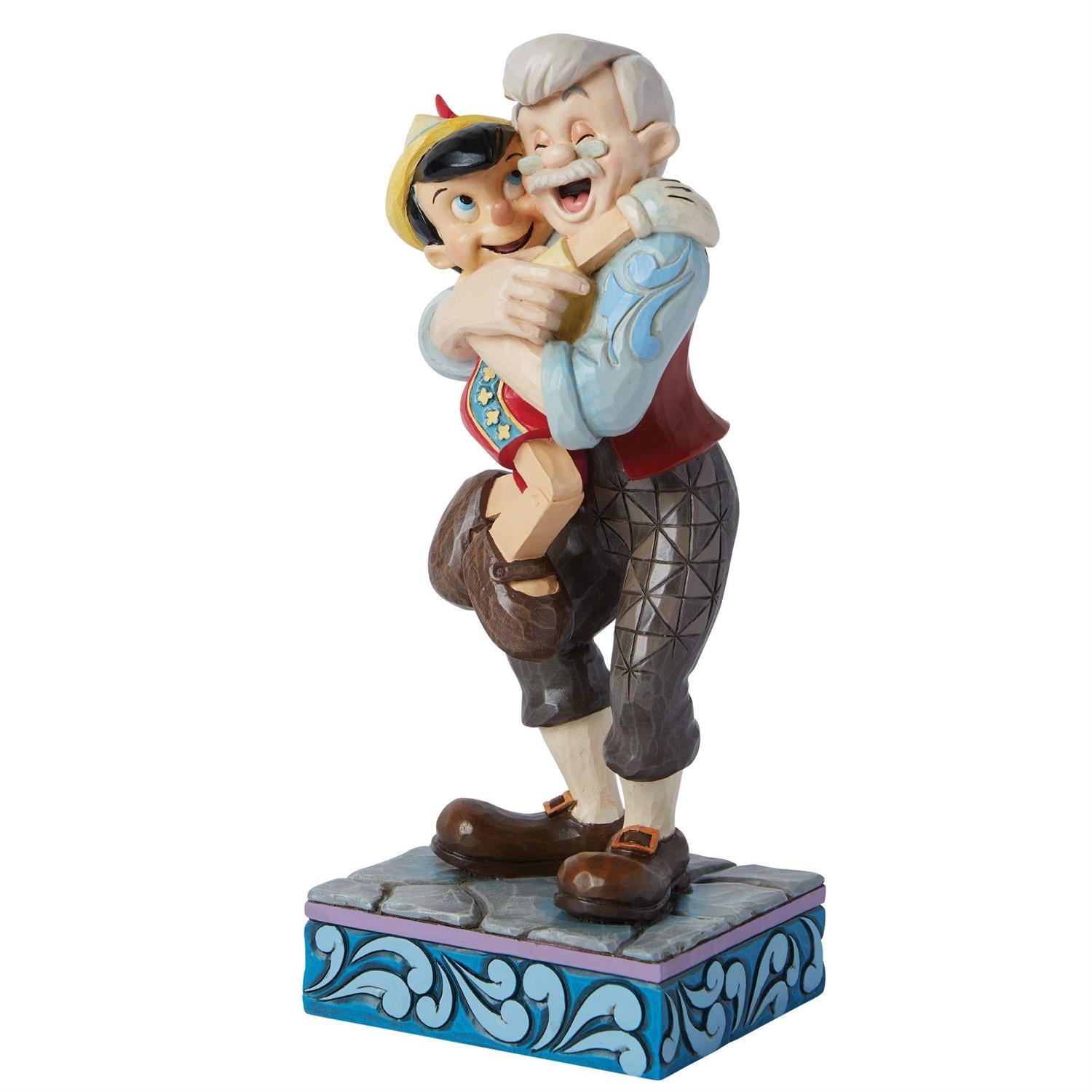 Geppetto and Pinocchio Hugging