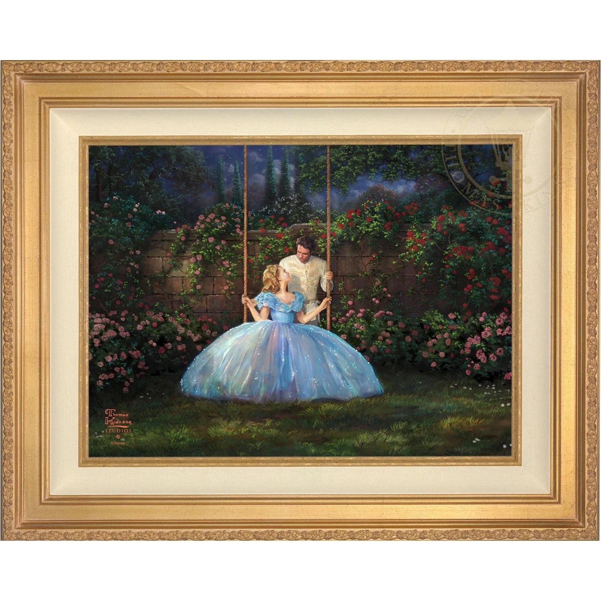 Popular Disney Cinderella Thomas Kinkade picture 20.5x15.5