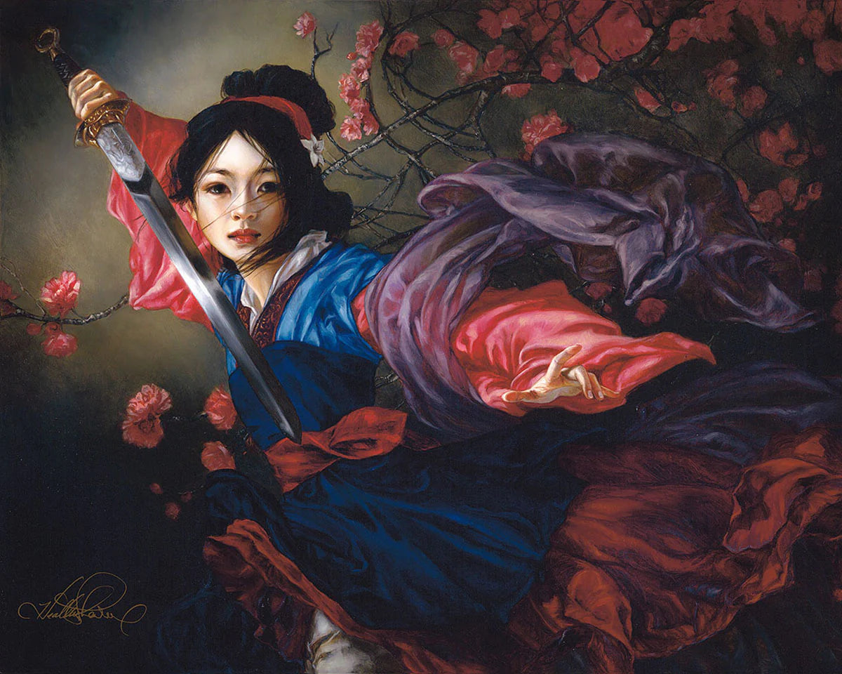 The Elegant Warrior - Premiere Treasure on Canvas