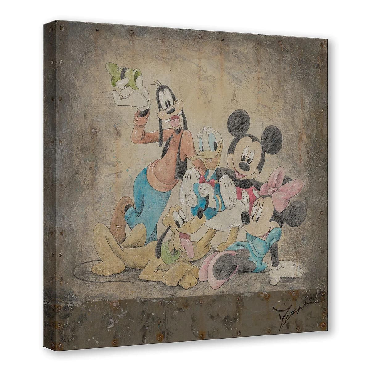Mickey the train conductor. Gallery Wrapped Canvas