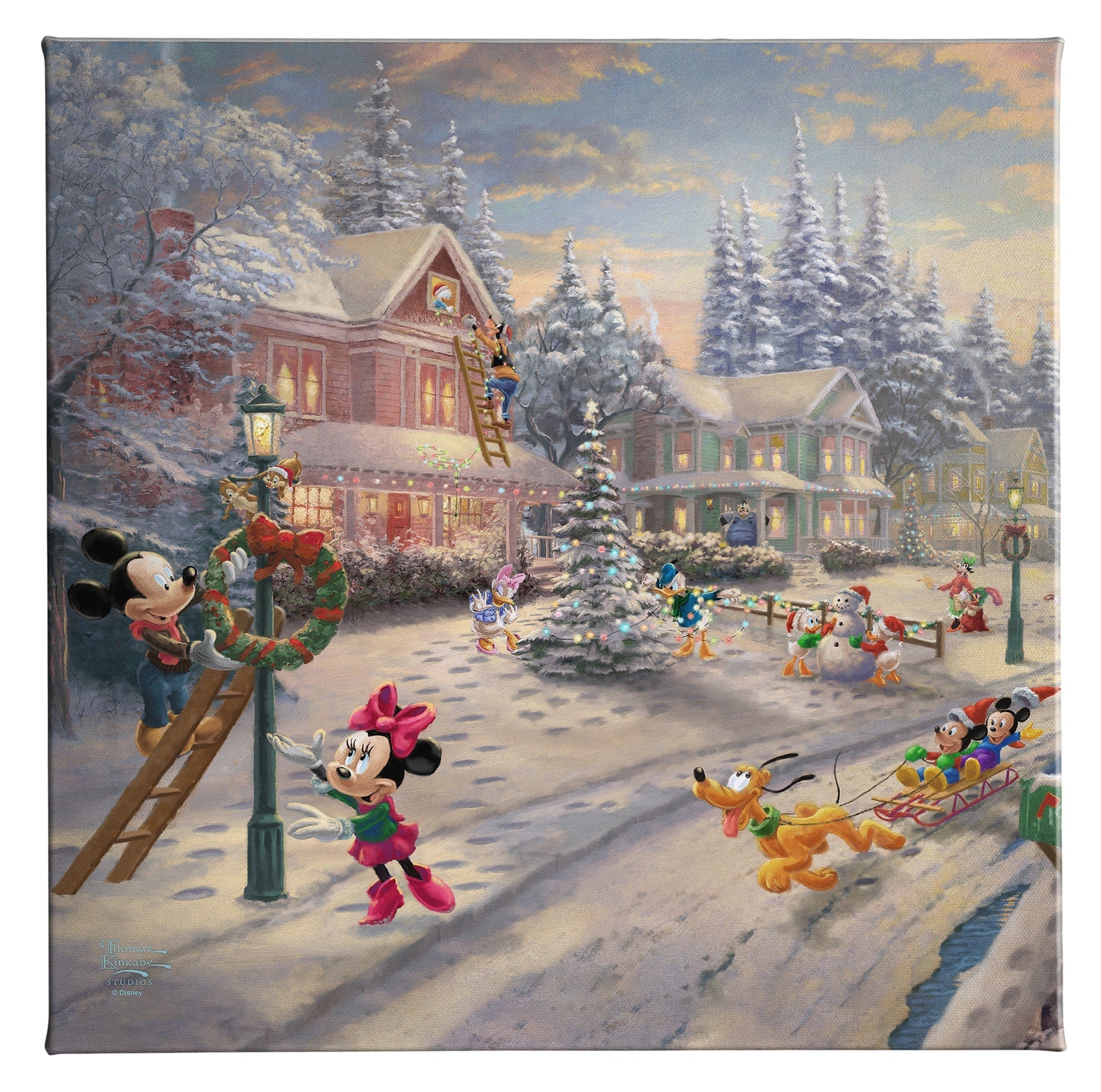 Mickey's Victorian Christmas - Disney Gallery Wraps By Thomas