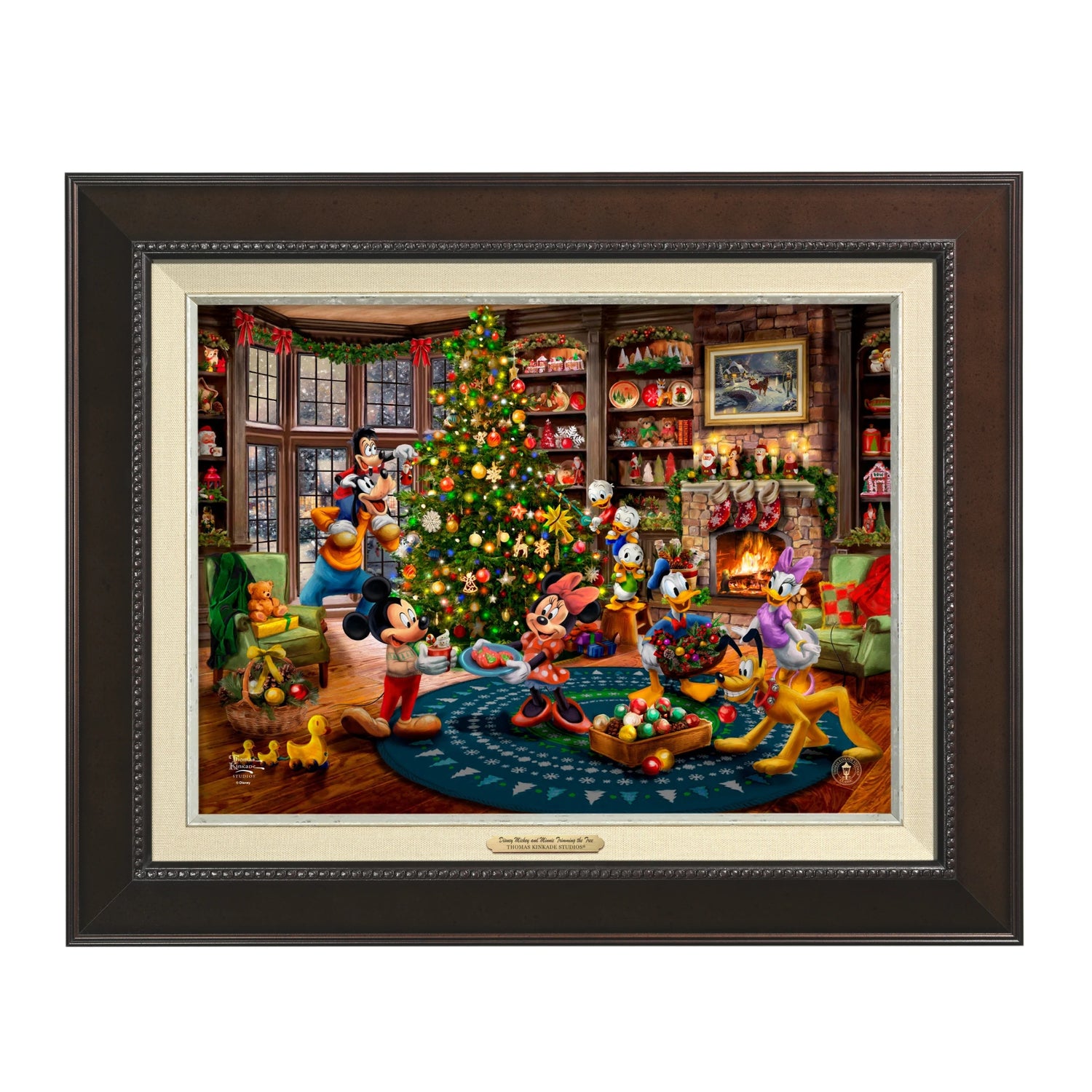 Mickey and Minnie Trimming the Tree
