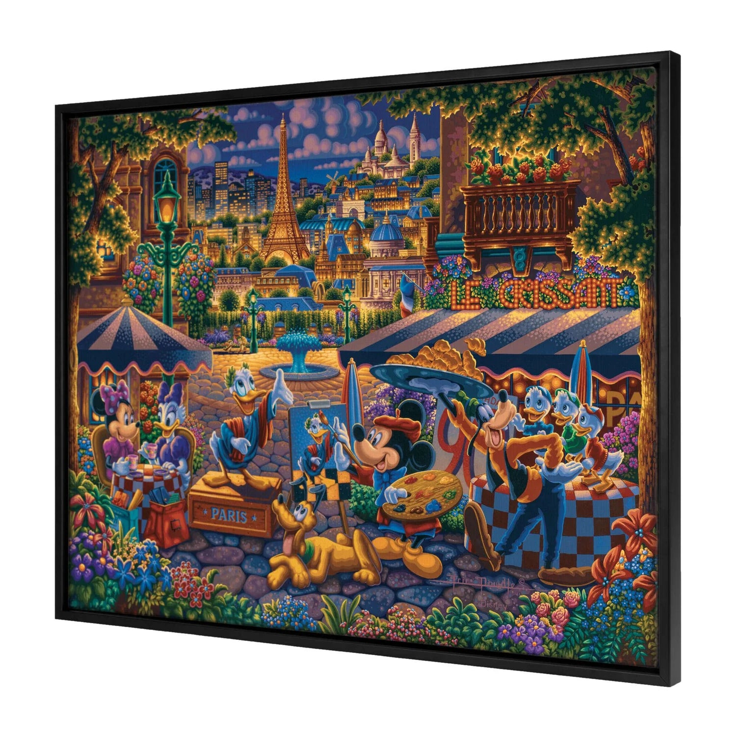Mickey and Friends Painting in Paris