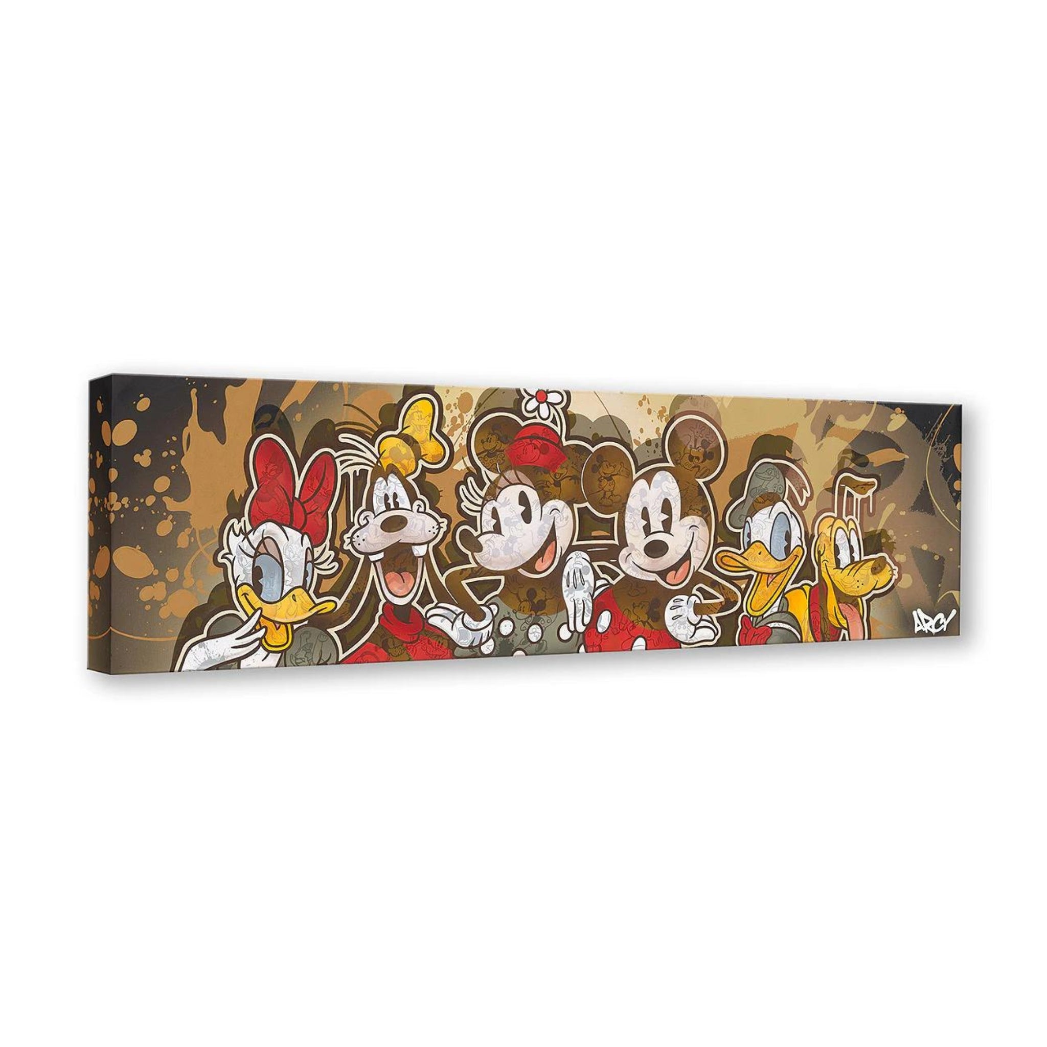 Artwork inspired by Walt Disney Co.1928 most famous animated classic character of all time - Mickey Mouse and his friends. 
