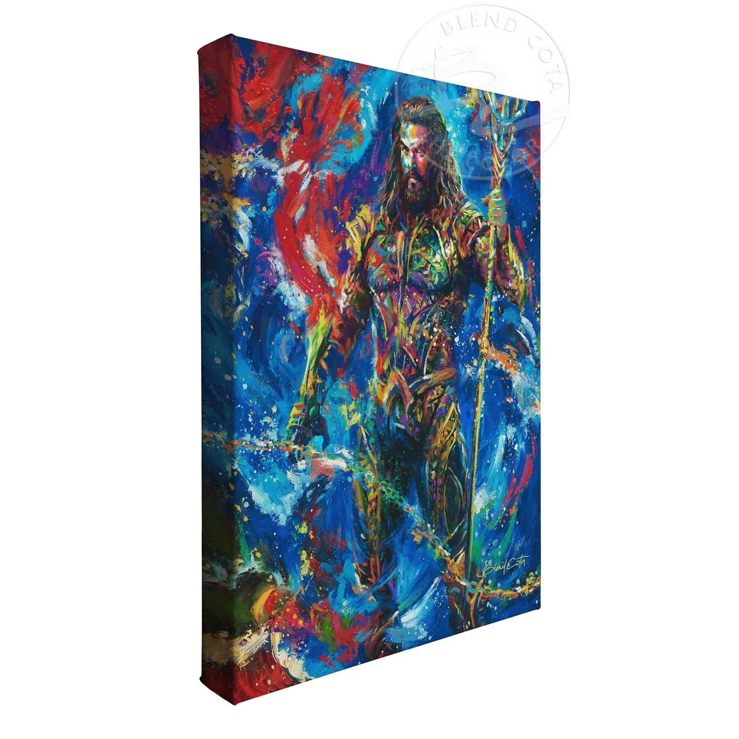 Aqua man - Gallery Wrapped Canvas