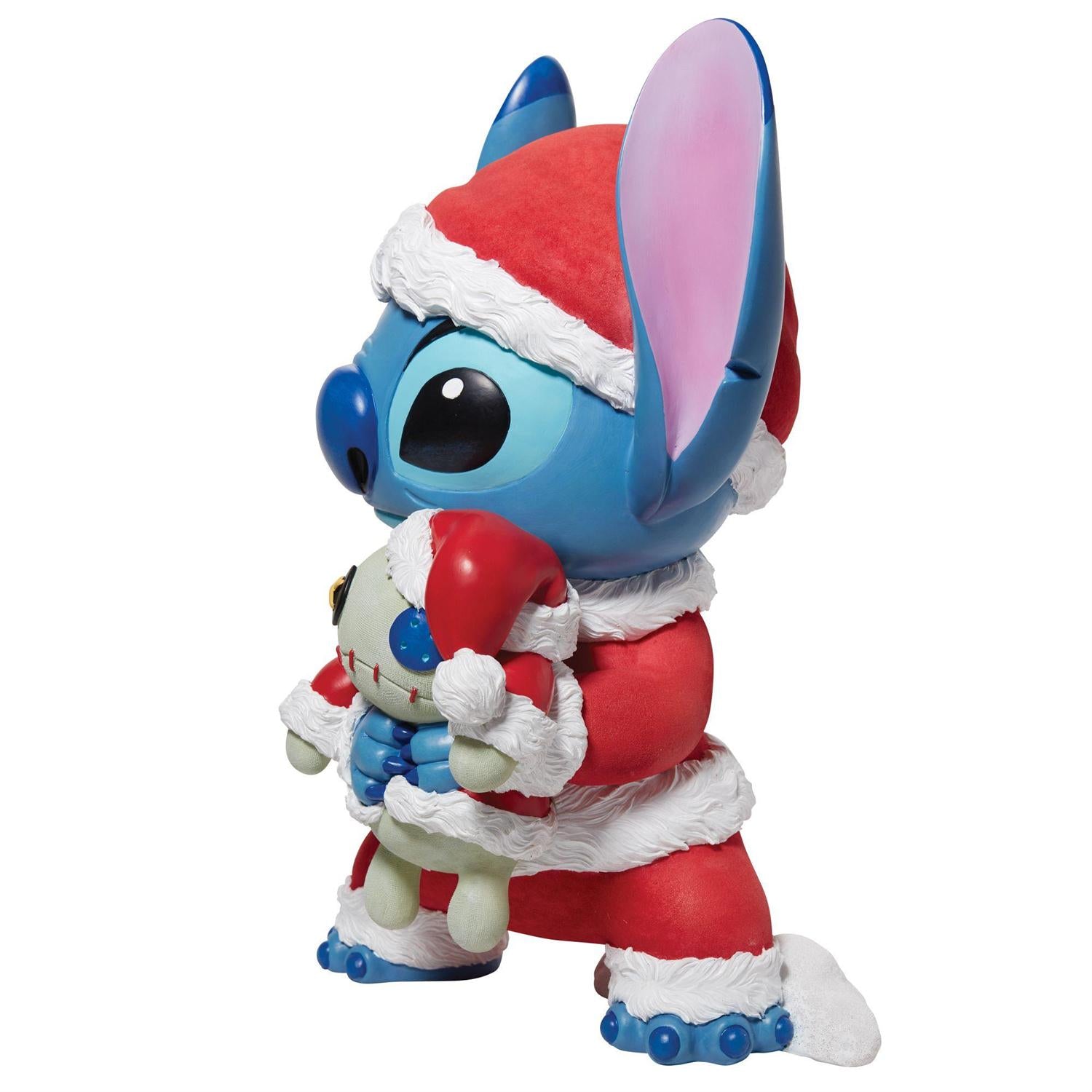 Stitch as Santa holding Lilo&