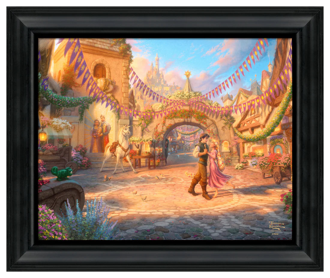 Rapunzel Dancing in the Sunlit Courtyard