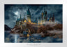 Hogwarts Castle, located in the Highlands of Scotland, is where young students finish their magical skills. - Unframed