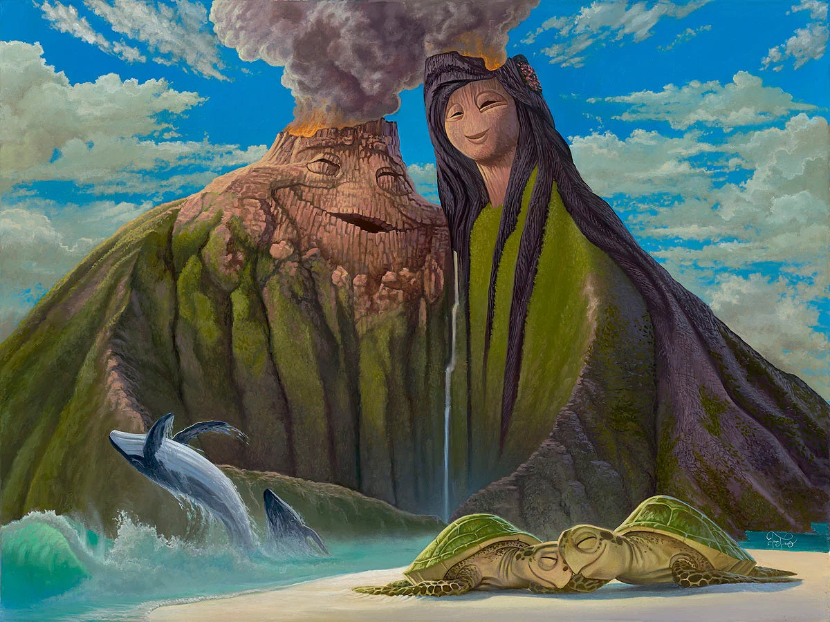 Moana and the Volcano