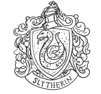 Harry Potter Slytherin Room silk screen remark