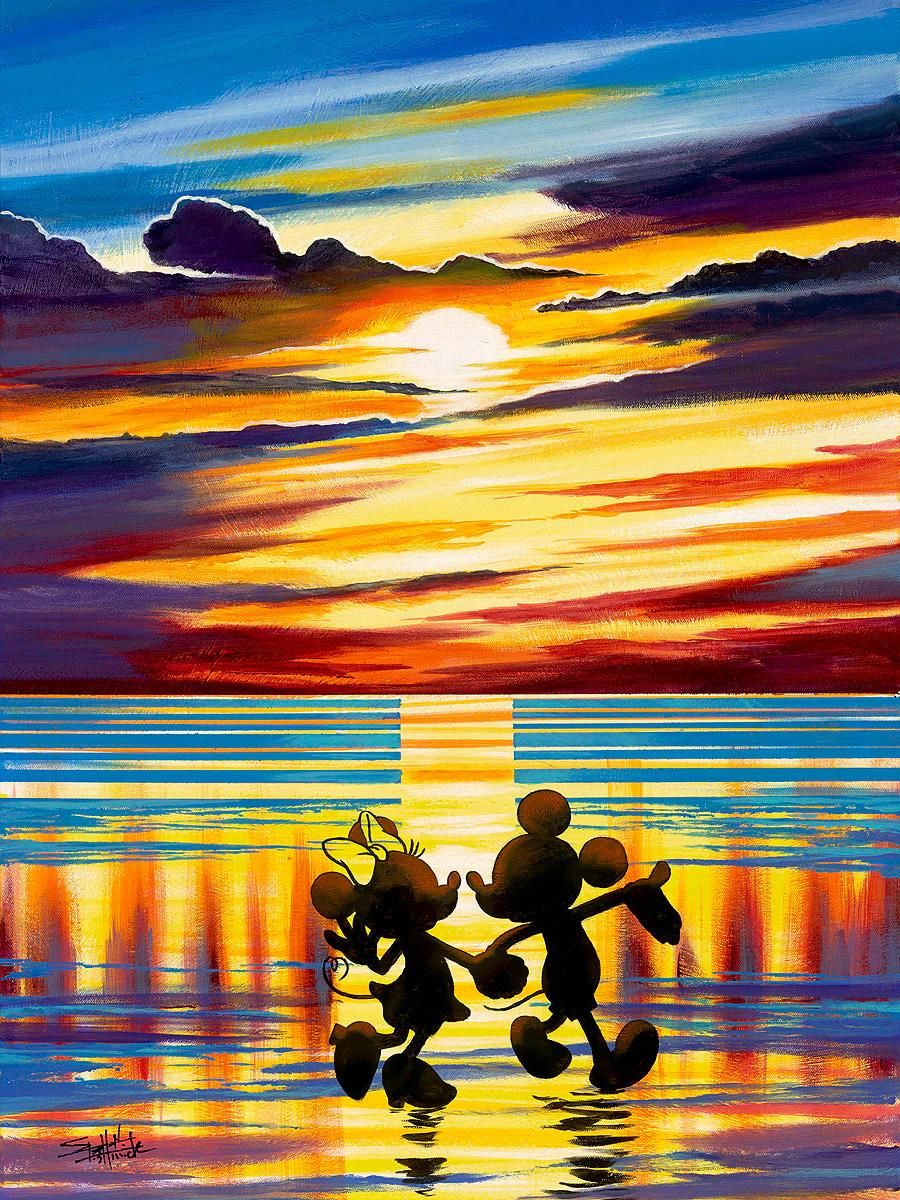 Sunset Stroll - Disney Treasures on Canvas