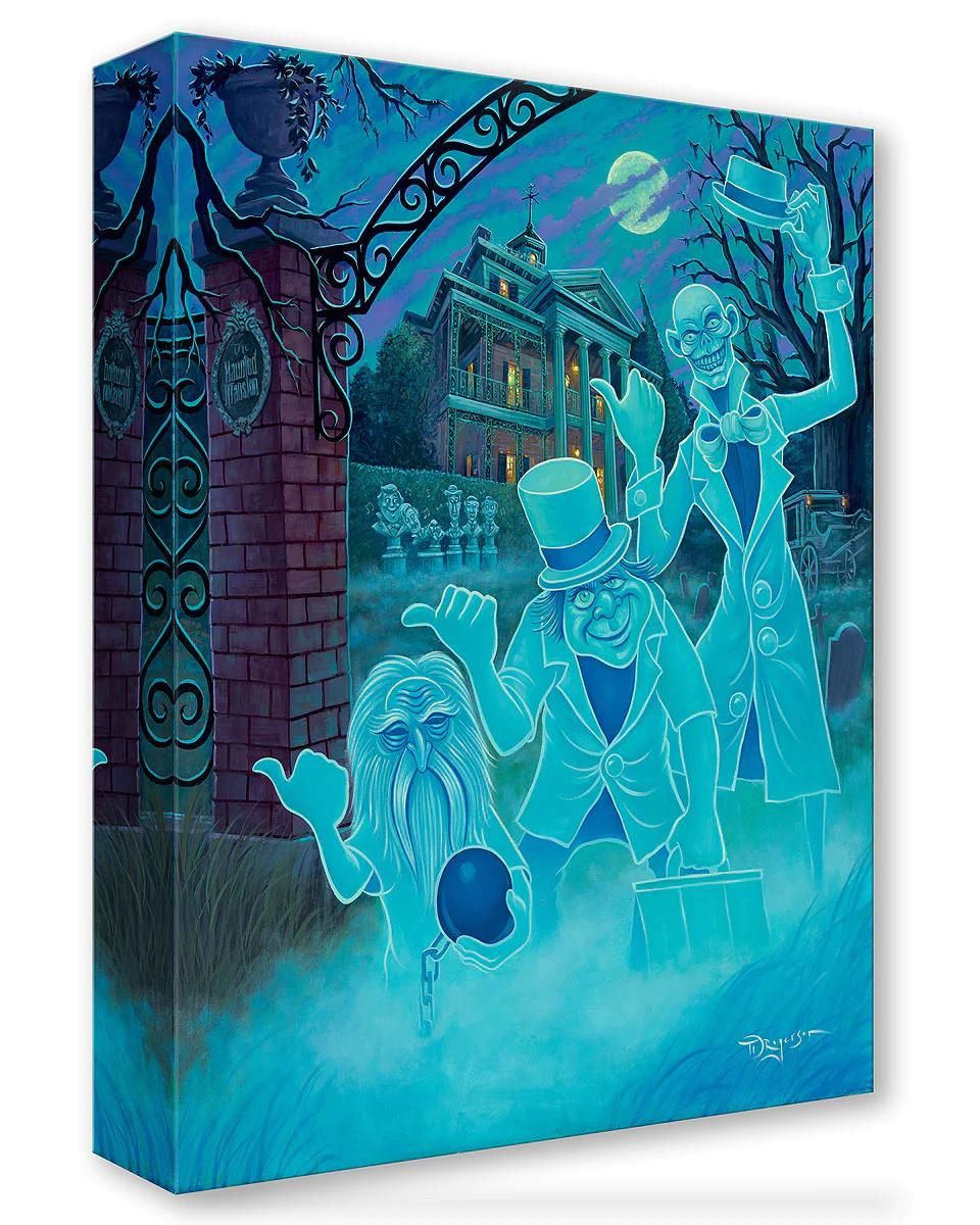 The Hitchhiking Ghosts, Ezra, Gus, and Phineas try to hitch a ride away from the Haunted Mansion.