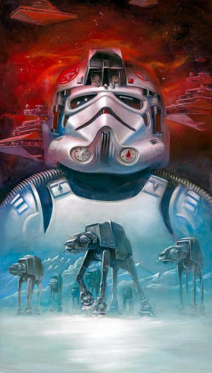 The vision: AT-AT pilot sees himself as an elite, controlling his massive four-footed assault vehicles in combat against Rebel targets.