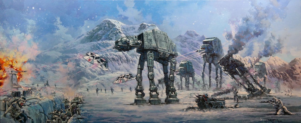 AT-ATs drove the Empire’s assault on the Rebel base during the Battle of Hoth.