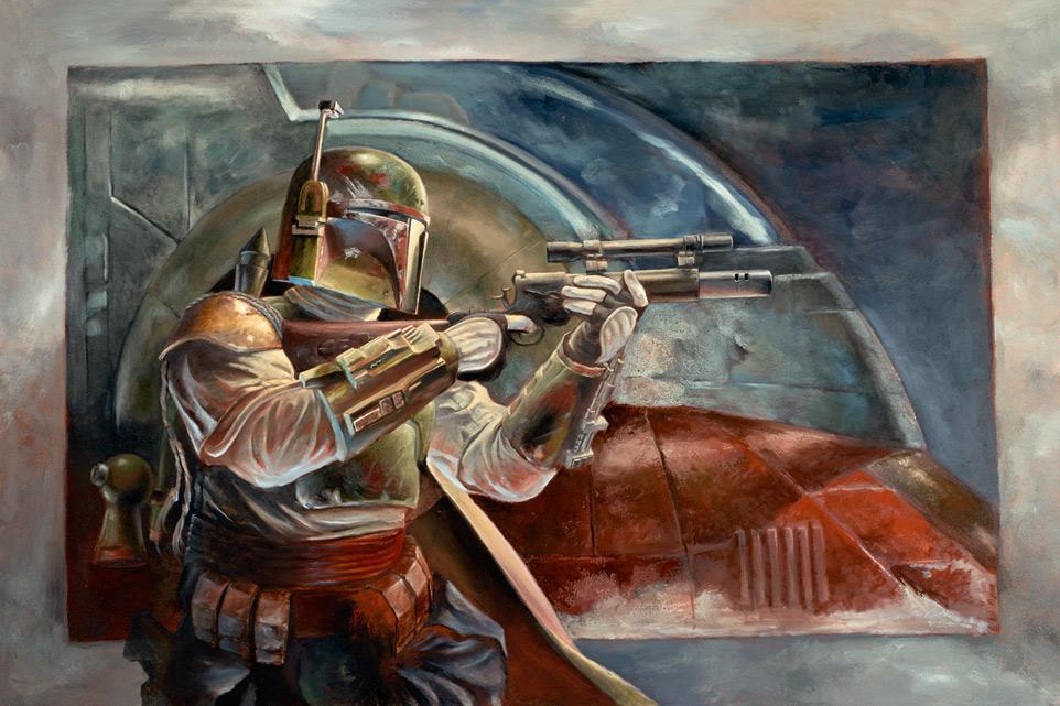 Boba Fett with Slave 1