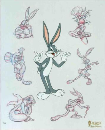 The many personalities - Bugs is an anthropomorphic gray and white rabbit who is famous for his flippant, insouciant personality.