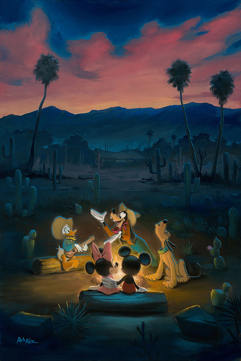 The Fab Five sit around the campfire and sing their favorite tunes.