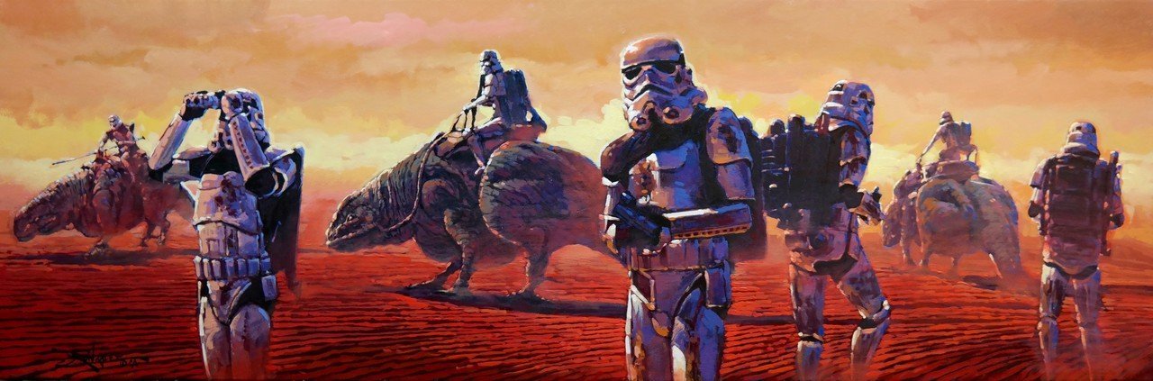 Sand Troopers and Dewbacks are on the hunt