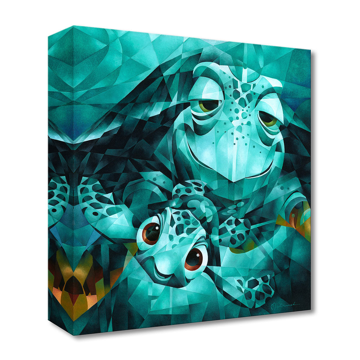 Gallery-Wrapped Mirrored Borders