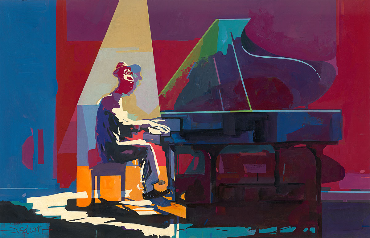 Joe at the grand piano - "I&