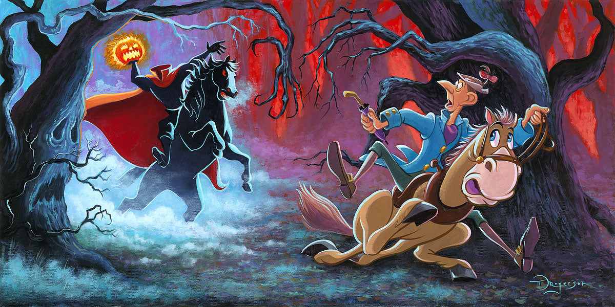 The Witching Hour by Tim Rogerson. The Headless Horseman chases Ichabod Crane. The Legend of Sleepy Hollow. mixes horror, fantasy and romance and features an extraordinary cast of characters that dabble in the supernatural. High-quality reproduction han