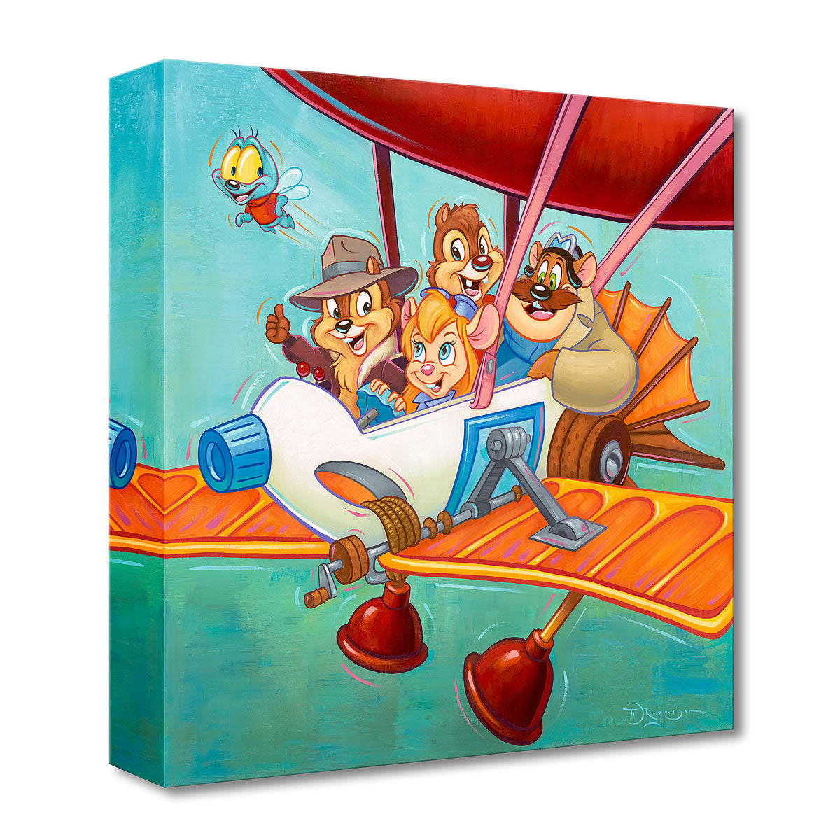The Ranger Plane by Tim Rogerson Chipmunks Chip and Dale are out on a joyous plane ride with friends.