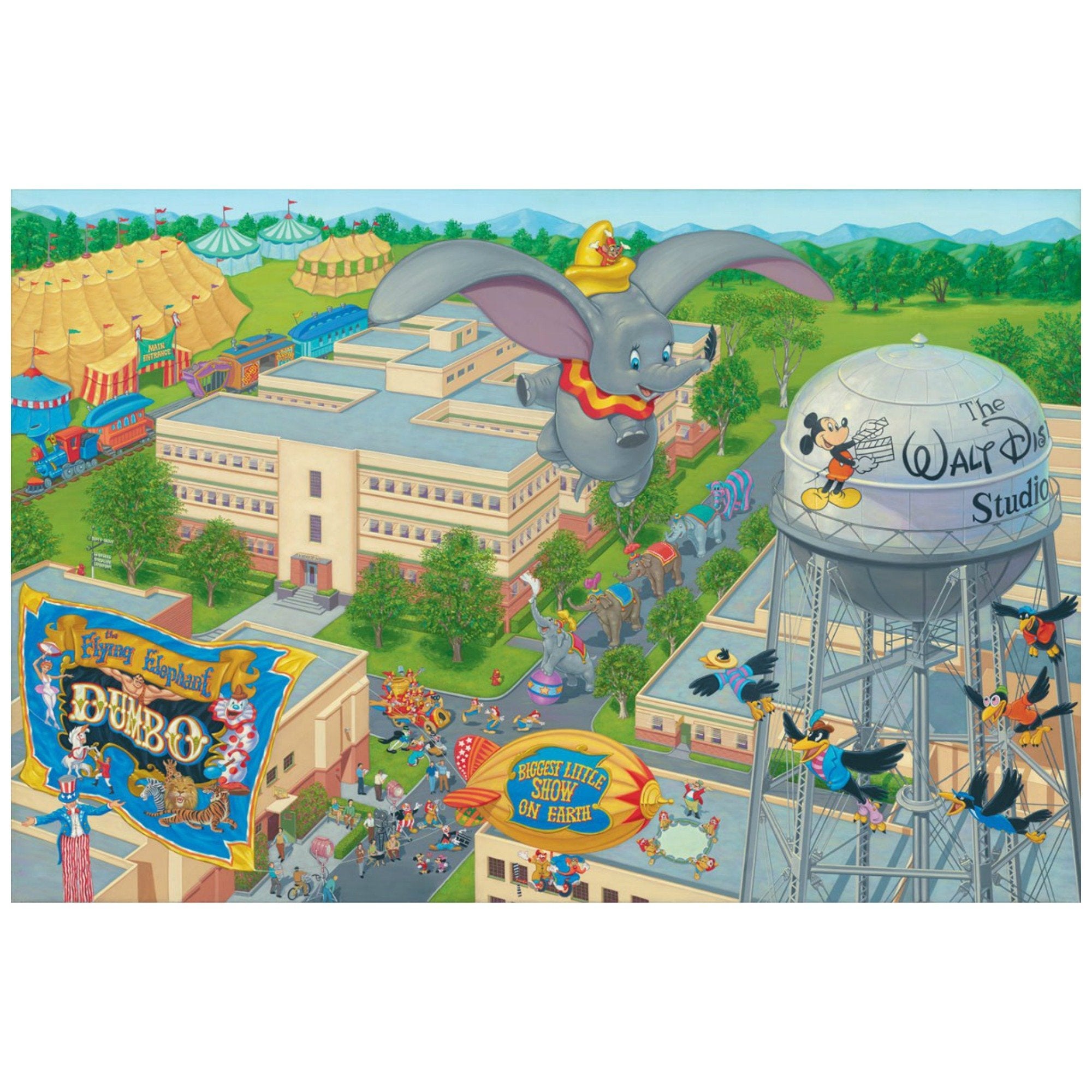 A Day at the Studio by Manuel Hernandez The circus is in town, a trail of circus elephants parade through the streets of Walt Disney&