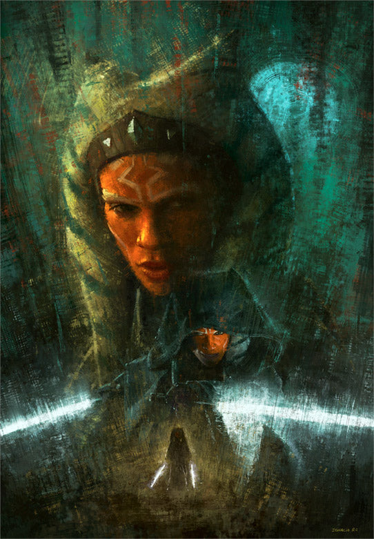 Star Wars: The Clone Wars interpretive artwork featuring Ahsoka Tano.