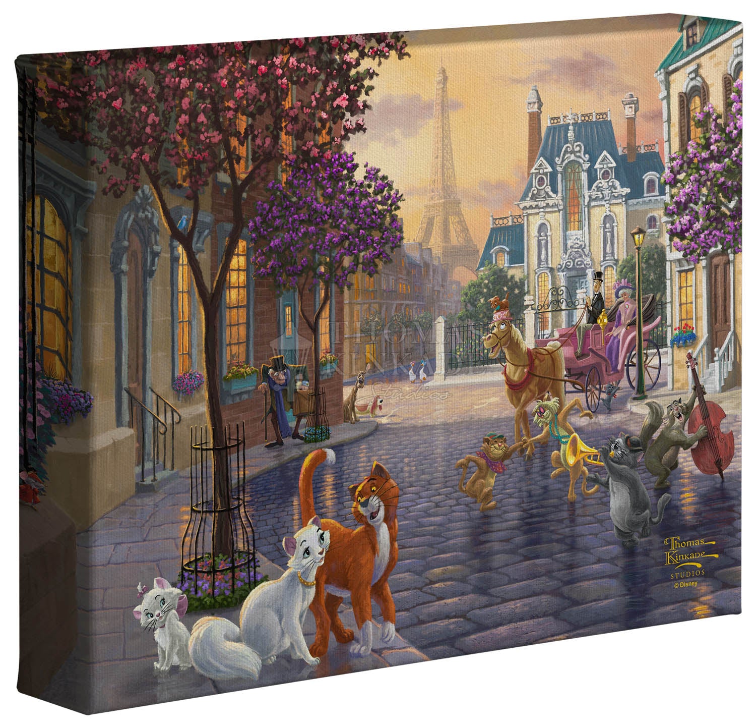 The Aristocats Disney Gallery Wraps By Thomas Kinkade Studios – Disney  Art On Main Street
