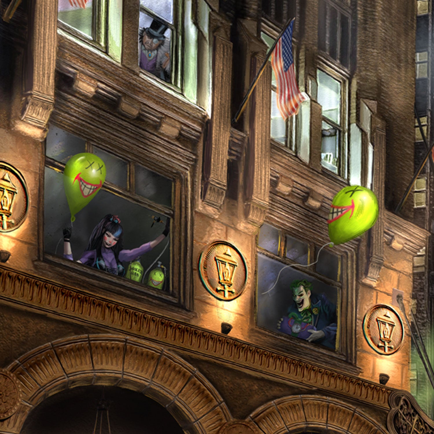 Villains watching - Closeup