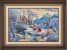  Beauty and the Beast's Winter Enchantment - Walnut Frame
