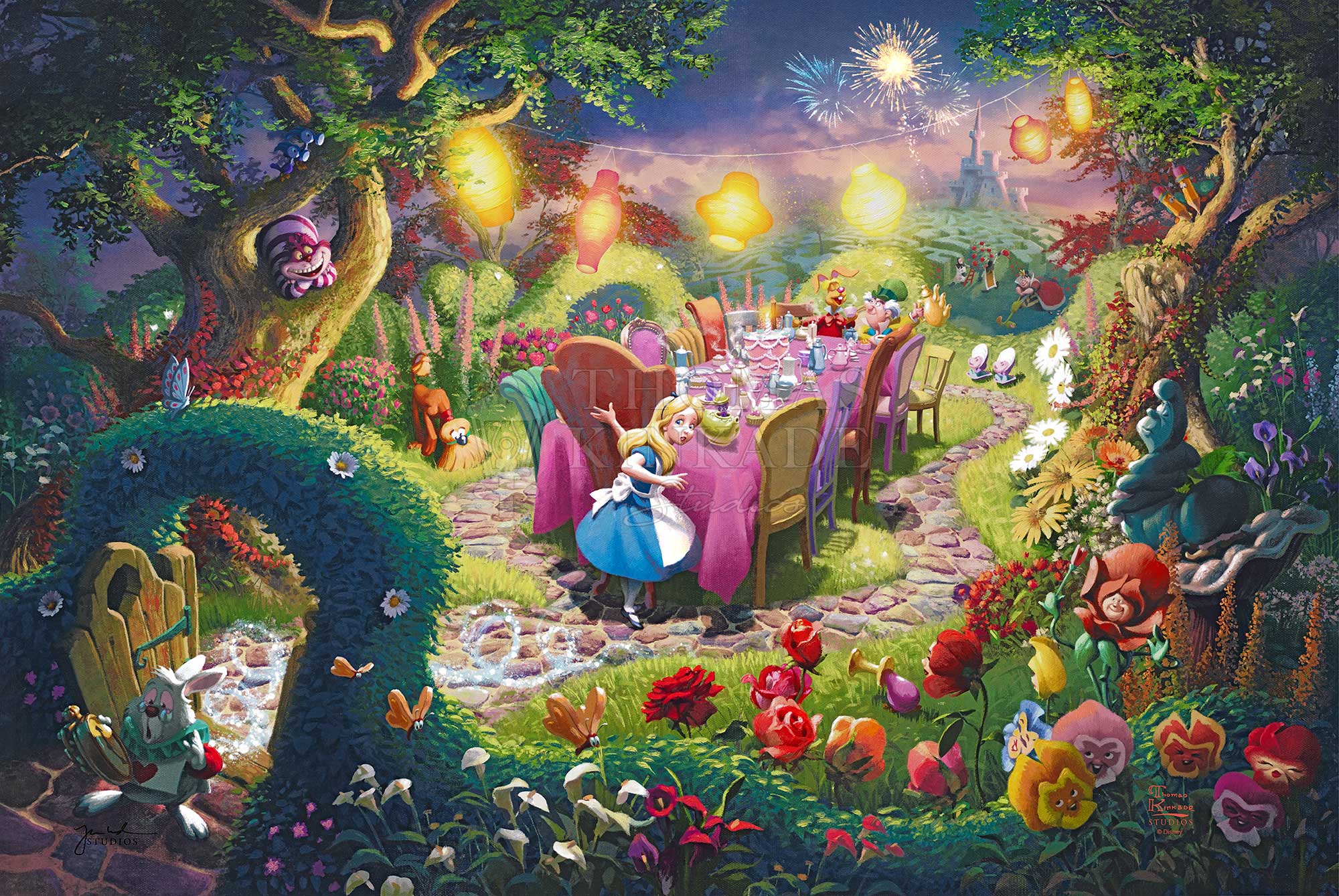 Alice in Wonderland Mad Hatter tea party tea set