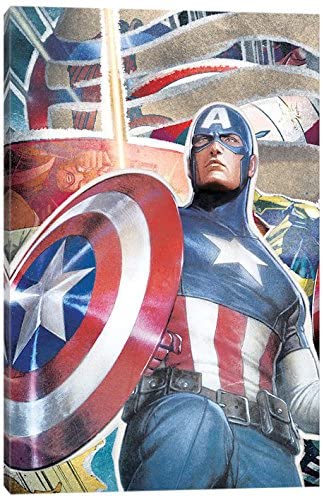 Captain America Red White and Blue - Marvel Art
