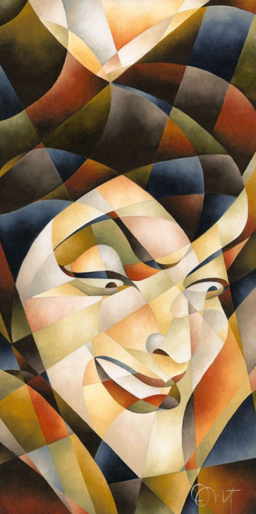 Devious Maleficent by Tom Matousek. An up close portrait of the evil queen Maleficent.