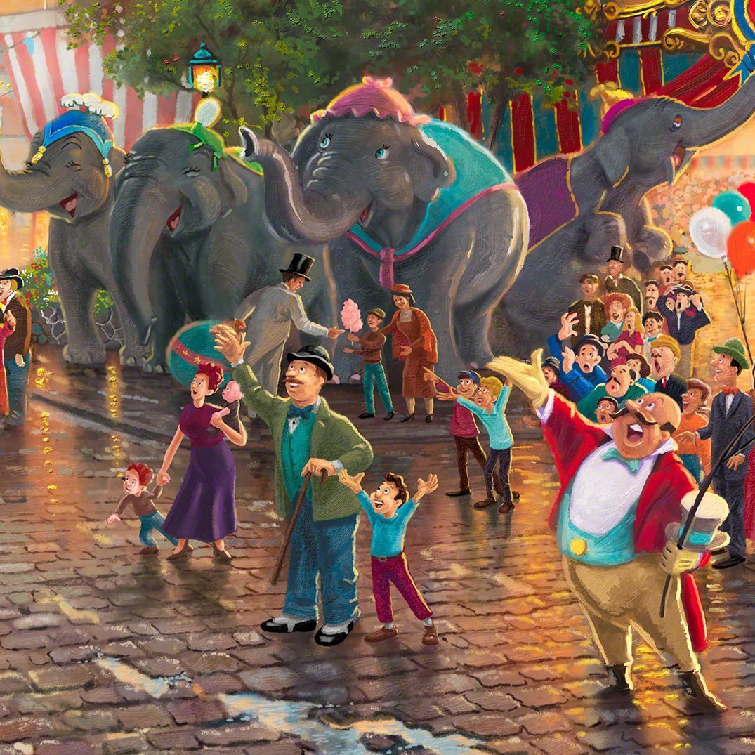 Elephants gathering - closeup