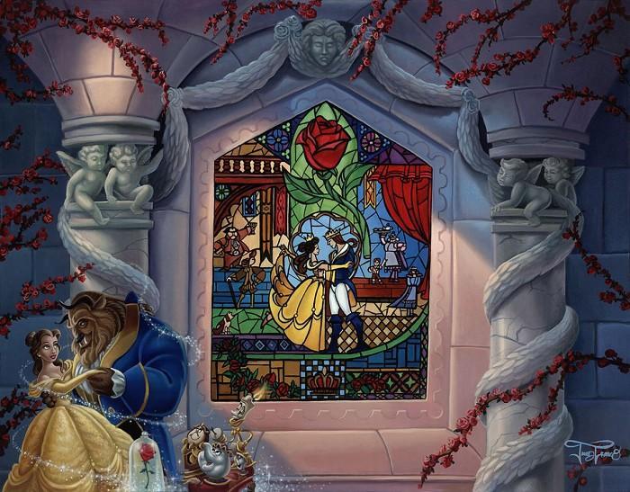 Enchanted Love by Jared Franco. Belle and the Beast dancing in the castle&