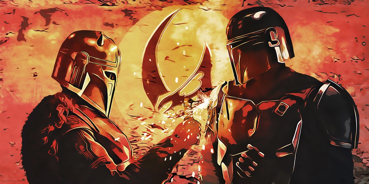 Forged by Destiny by Al Abbazia Artwork inspired by Star Wars The Mandalorian