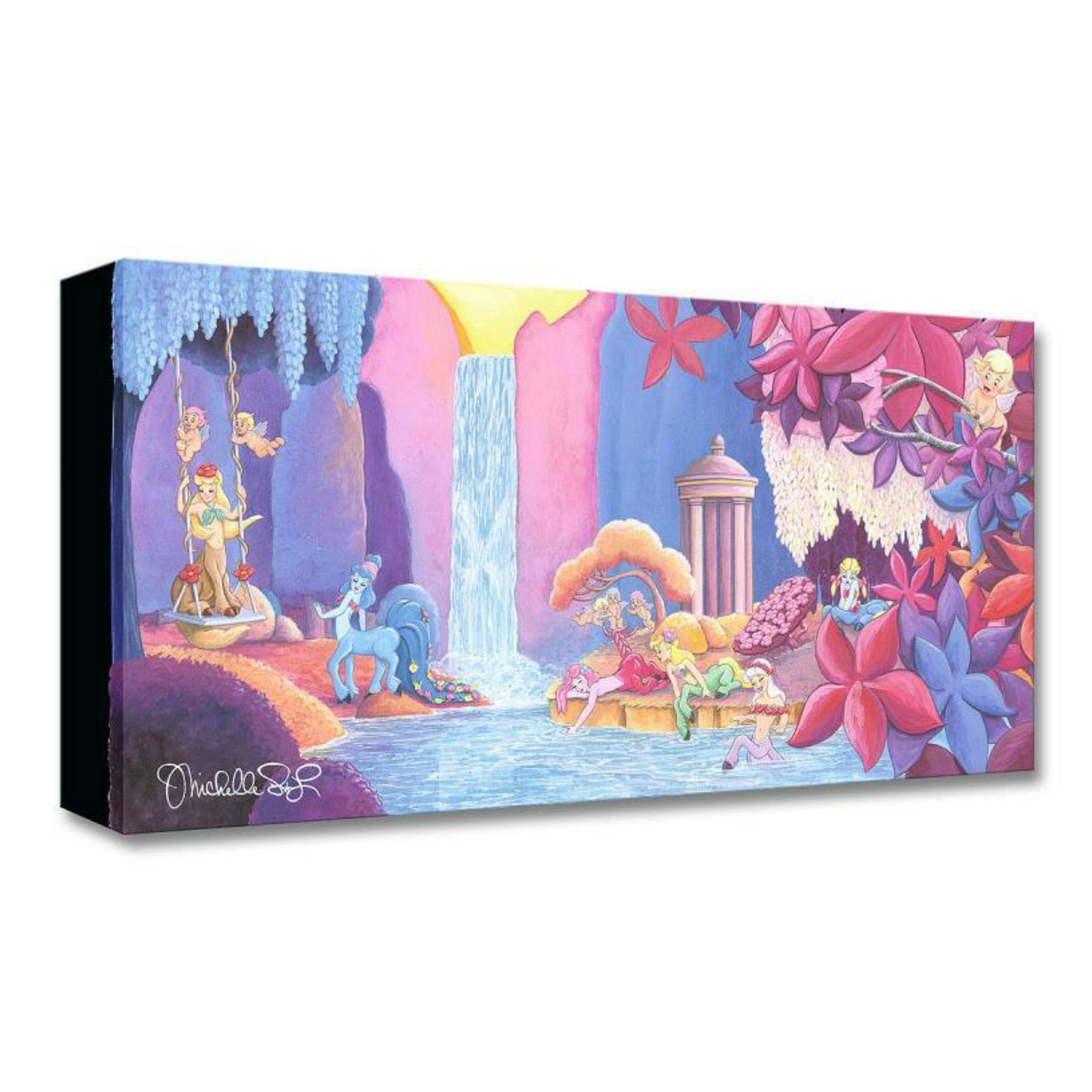 Michelle St Laurent Family Blossoms From Lilo And Stitch Gallery Wrapped  Giclee On Canvas Disney Fine Art