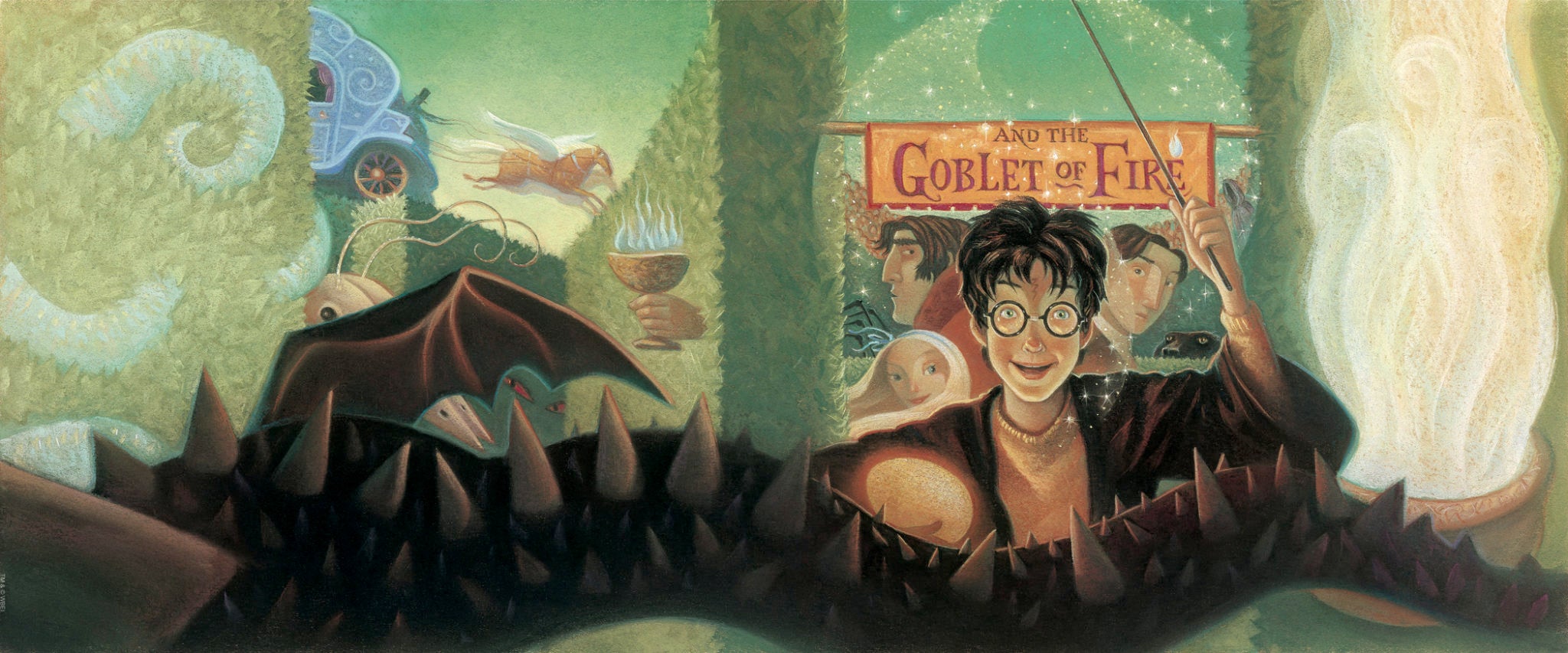 The book cover “Harry Potter and The Goblet of Fire.”