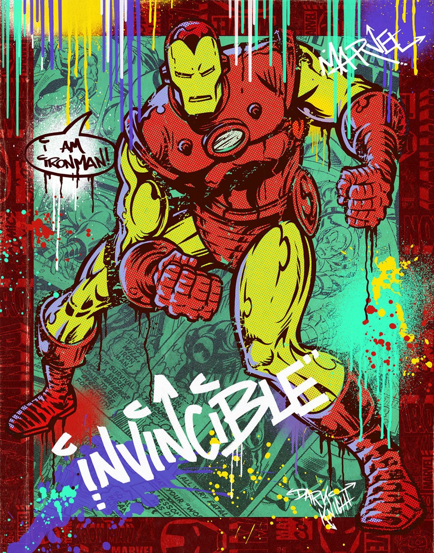Iron-Man inspired print.