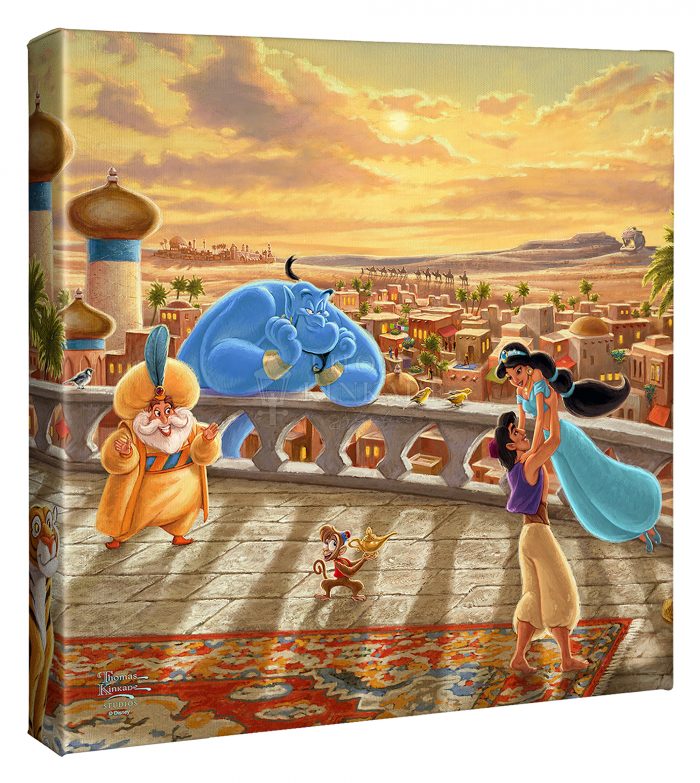Jasmine Dancing in the Desert Sunset - 14" x14" Gallery Wrapped Canvas
