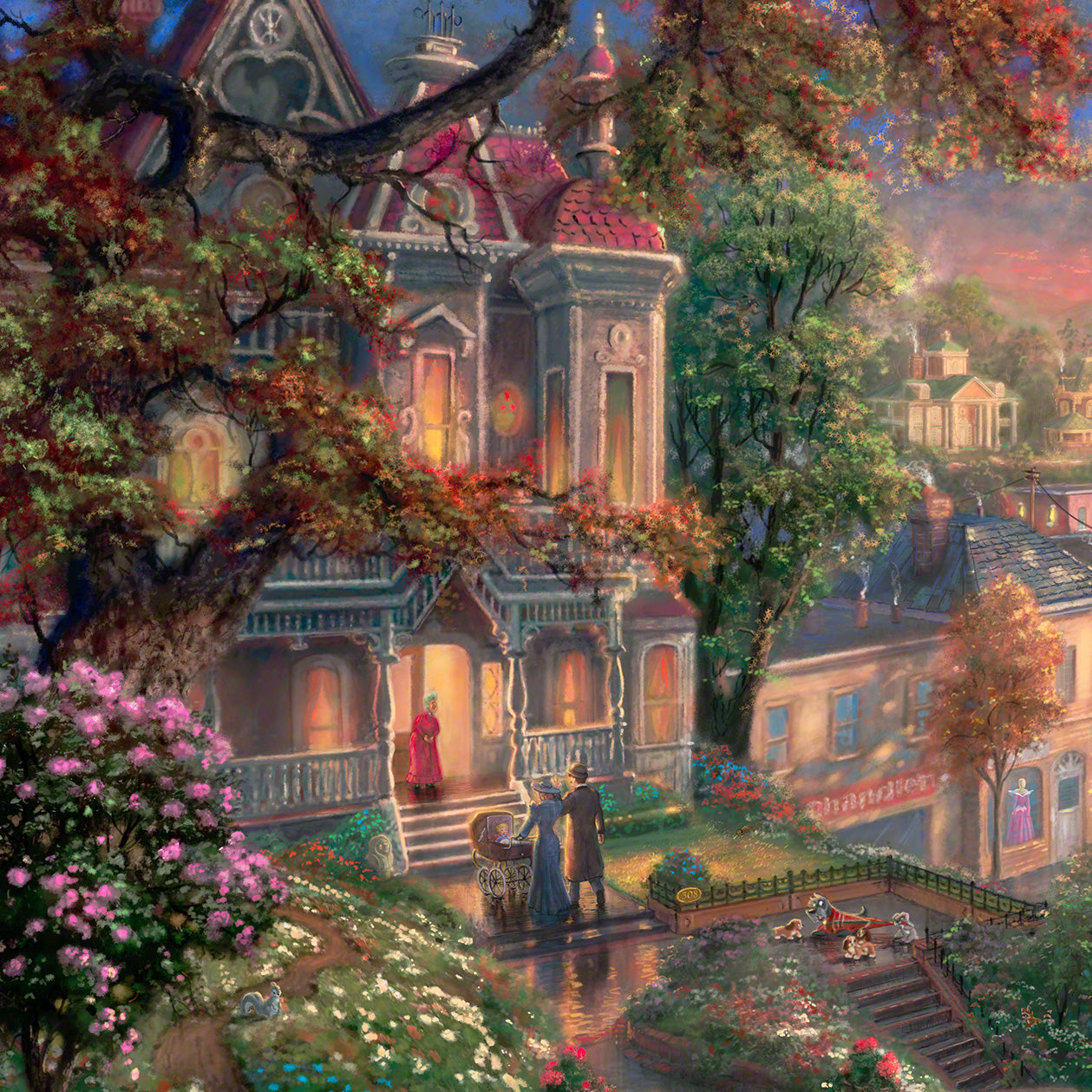 The Victorian house there Lady lives - Closeup