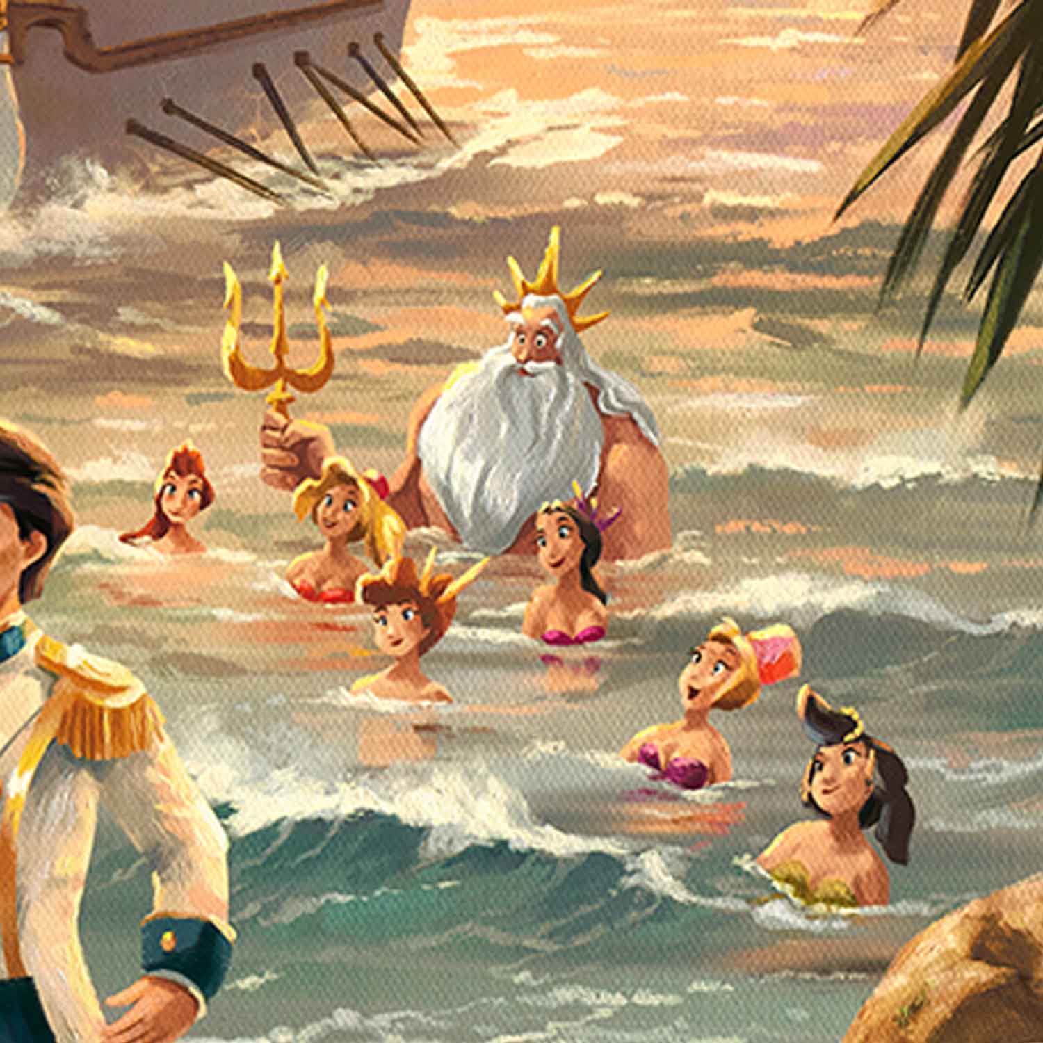 King Triton and Ariel&