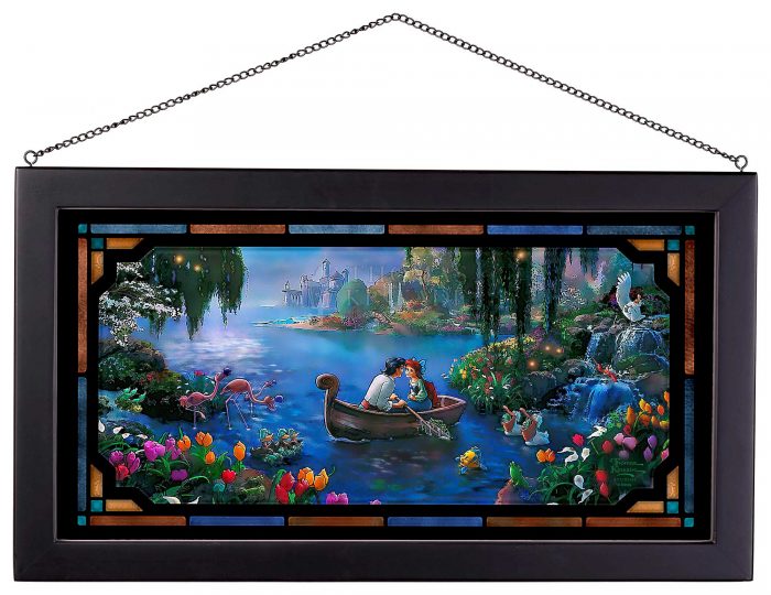 The Little Mermaid ll -Framed Glass Art