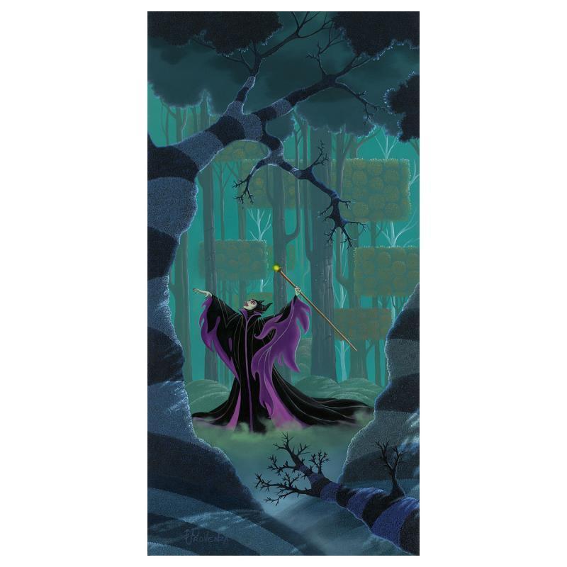 Maleficent Summons The Power Disney's Sleeping Beauty Villain Fine Art –  Licensed Studio Art ™