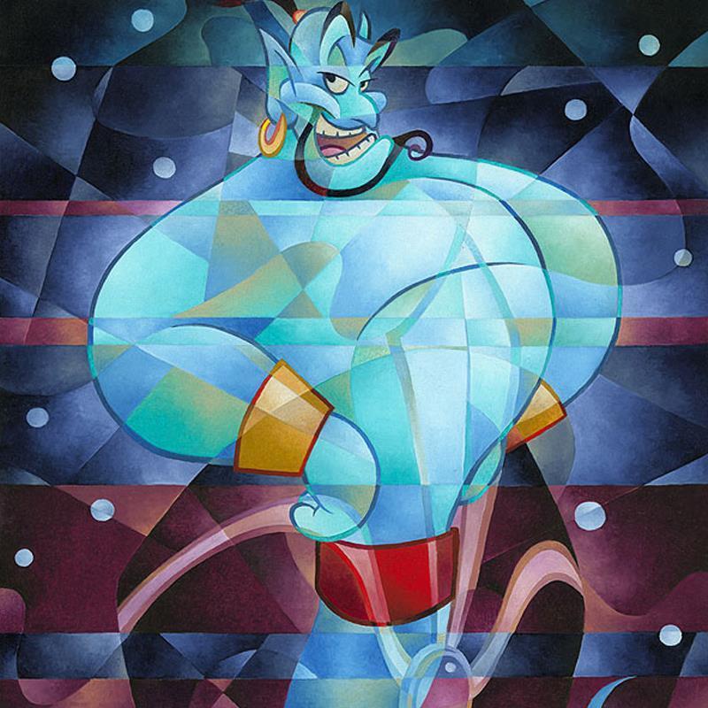 Master of the Lamp by Tom Matousek. Genie, Jafar and the magic Lamp - closeup