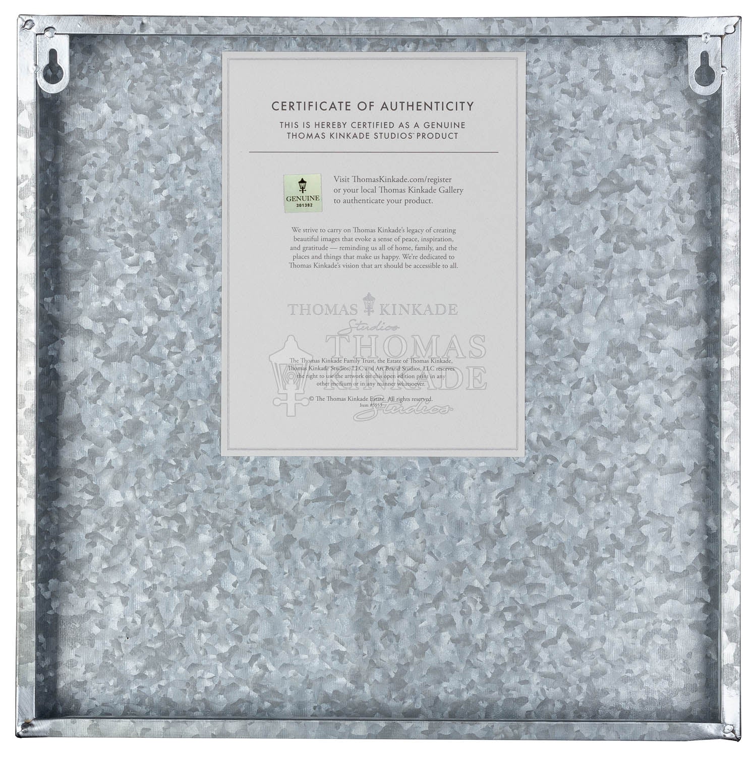 Metal Box Art - Back Side