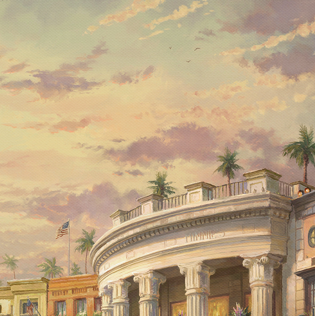The traditional Kinkade light depicts the Southern California sunset beautifully - closeup-2