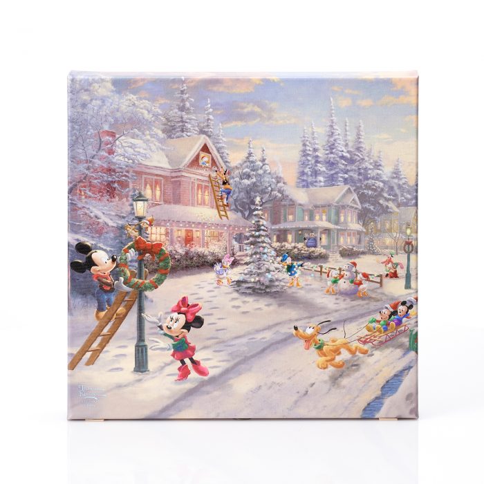 Disney – Mickey and Minnie – Victorian Christmas – 14″ x 14″ Gallery Wrapped Canvas